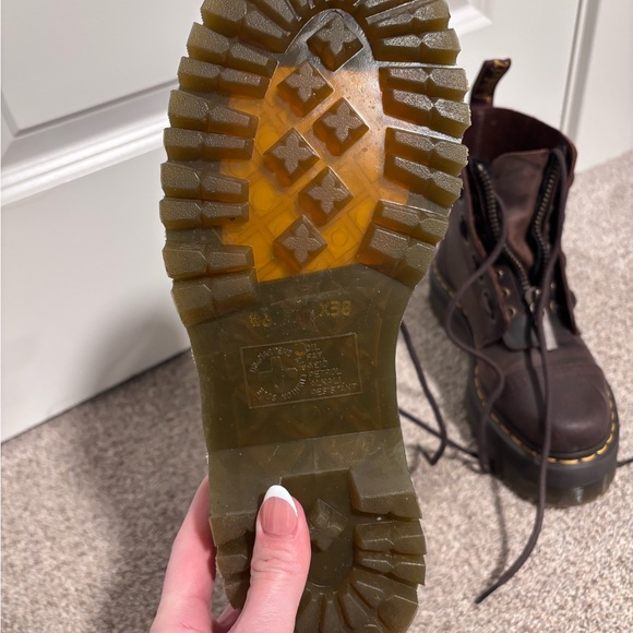 Dr. Martens Jayden Platform Brown Leather Women's size 39/8 - Picture 4 of 9